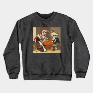 Fancy Aristocrats Play Backgammon Crewneck Sweatshirt